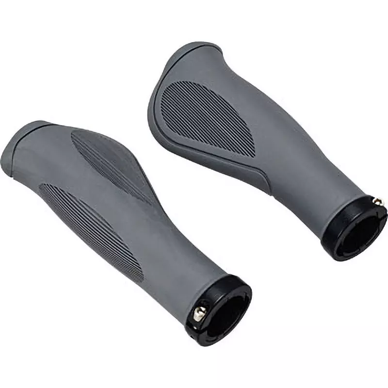 MonotaRO Ergon Grip for Mtb / Sports Cars Gray 139.5 mm Overall Length, M-SS215GRAY (1 Pair)