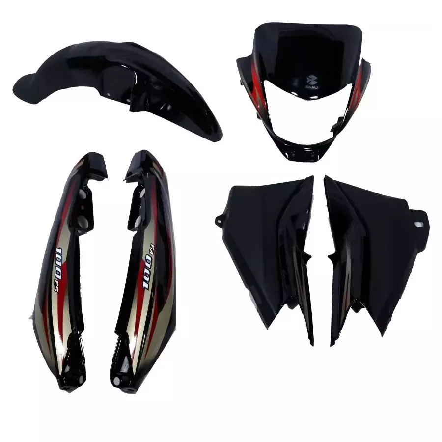 Ultra Full Fiber Body Kit For PLATINA 100 ES BLACK RED Ultra Full Fiber Body Kit For PLATINA 100 ES BLACK RED
