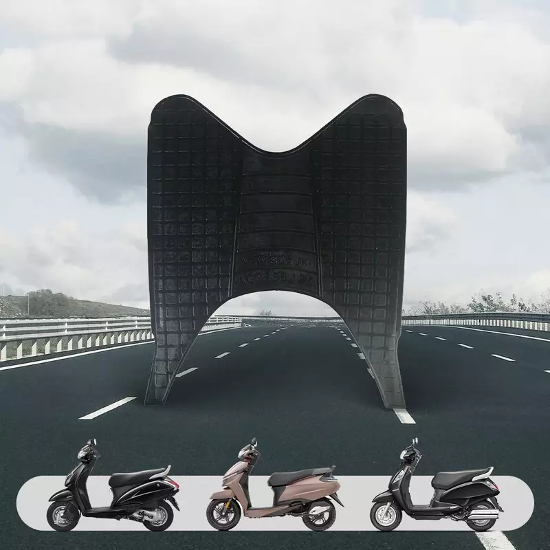 Hiker by Varroc Foot Matt Black Premium Rubber PVC for Access 125 NM BS6 Scooter