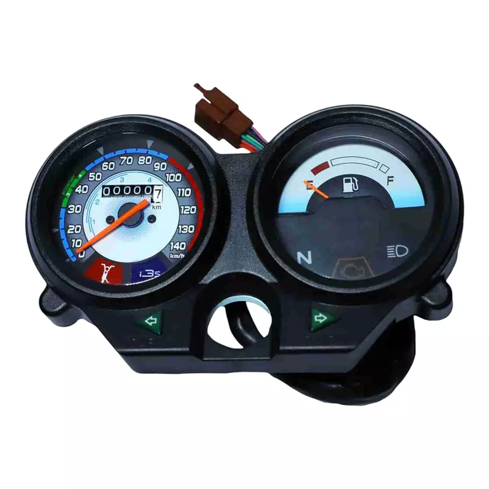 DY-NISTIC Analog Speedometer 140 Km Maximum Speed ABS Plastic For Hero Splendor Plus i-3s (Side Stand)