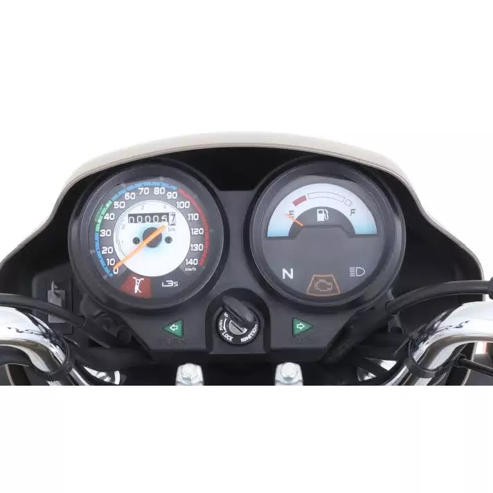 DY-NISTIC Analog Speedometer 140 Km Maximum Speed ABS Plastic For Hero Splendor Plus i-3s (Side Stand)