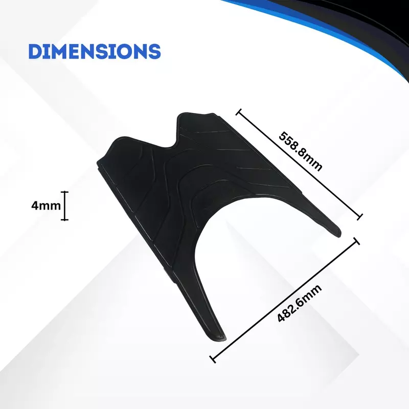 Hiker by Varroc Foot Matt Black Premium Rubber PVC for Activa 5G SPL NM Scooter