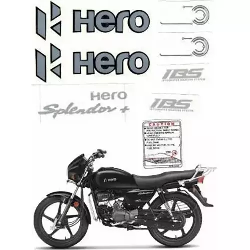 ULTRA Sticker & Decal For Splendor plus 2019 Golden