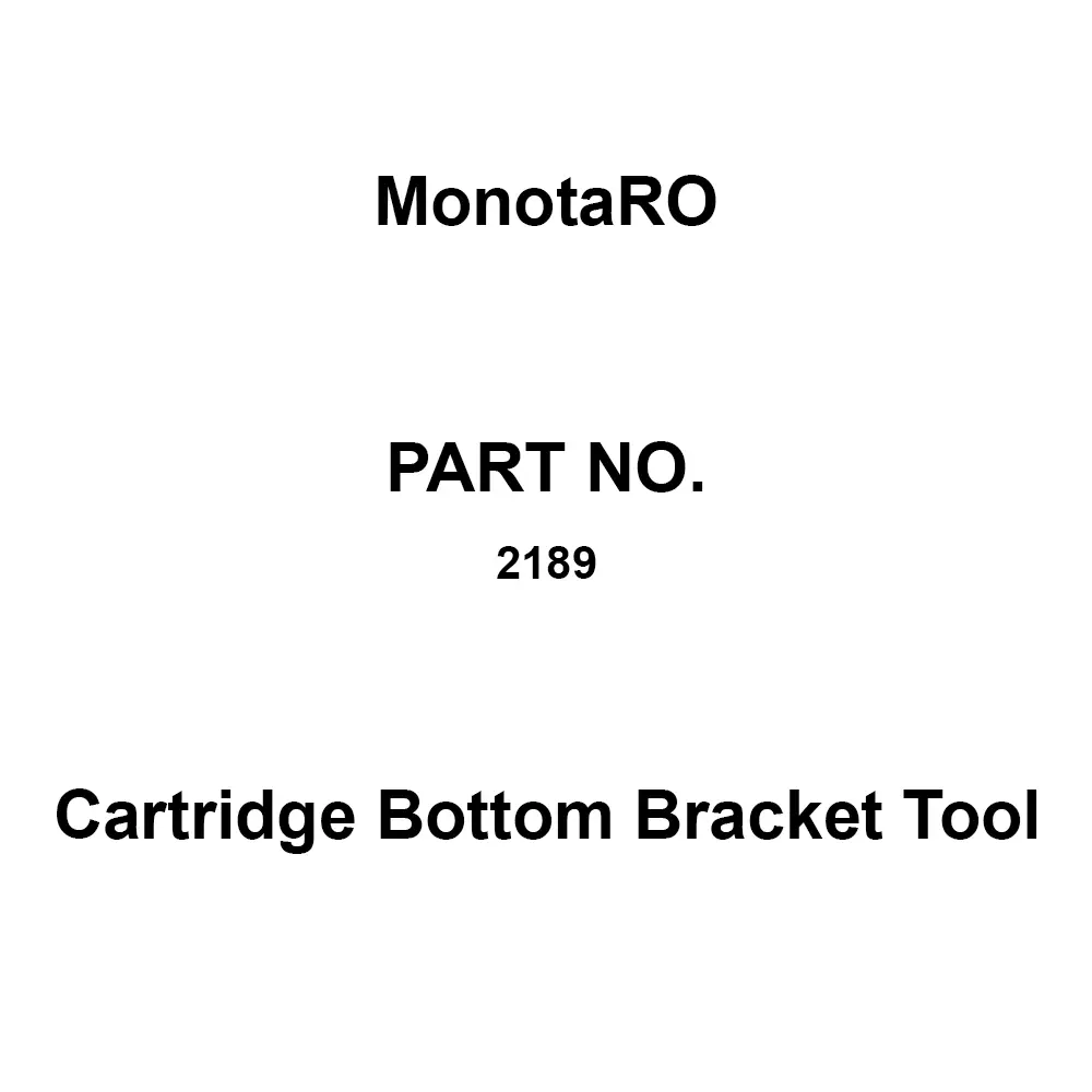 MonotaRO Cartridge Bottom Bracket Tool Total Length 34 mm Hexagonal width 32 mm, 2189