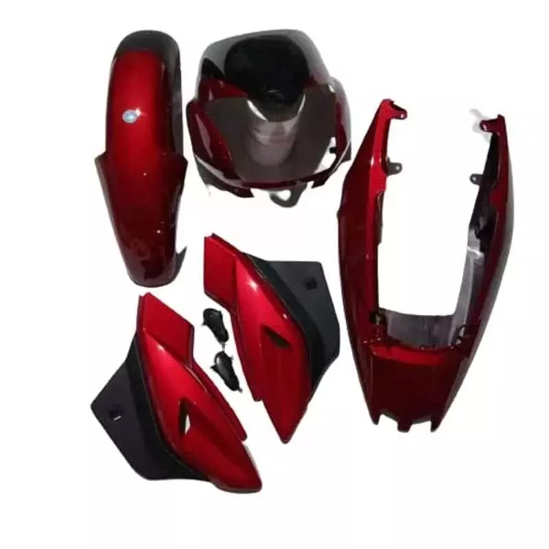 Yatos Full Fiber Kit Black Red for Honda CD110 Dream, YFBK147