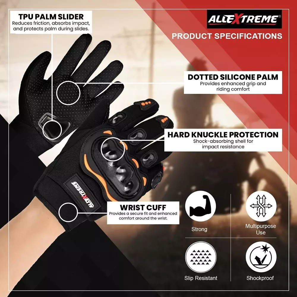 allextreme-probiker-protective-full-finger-gloves-anti-skid-surface-breathable-microfiber-fabric-tpu-hard-palm-slider-tpu-hard-palm-slider-for-men-and-women-black-orange-size-l
