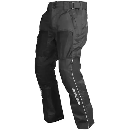 Allextreme AIR EVO Motorcycle Riding Pants 300 GSM Mesh Fabric for Men Size XL, ‎AXAEVO-BK-XL