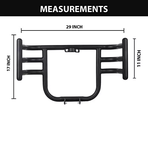 Allextreme Leg Guard Stainless Steel Black Color for BS3, BS4 & BS6 Royal Enfield, EXLGPM1