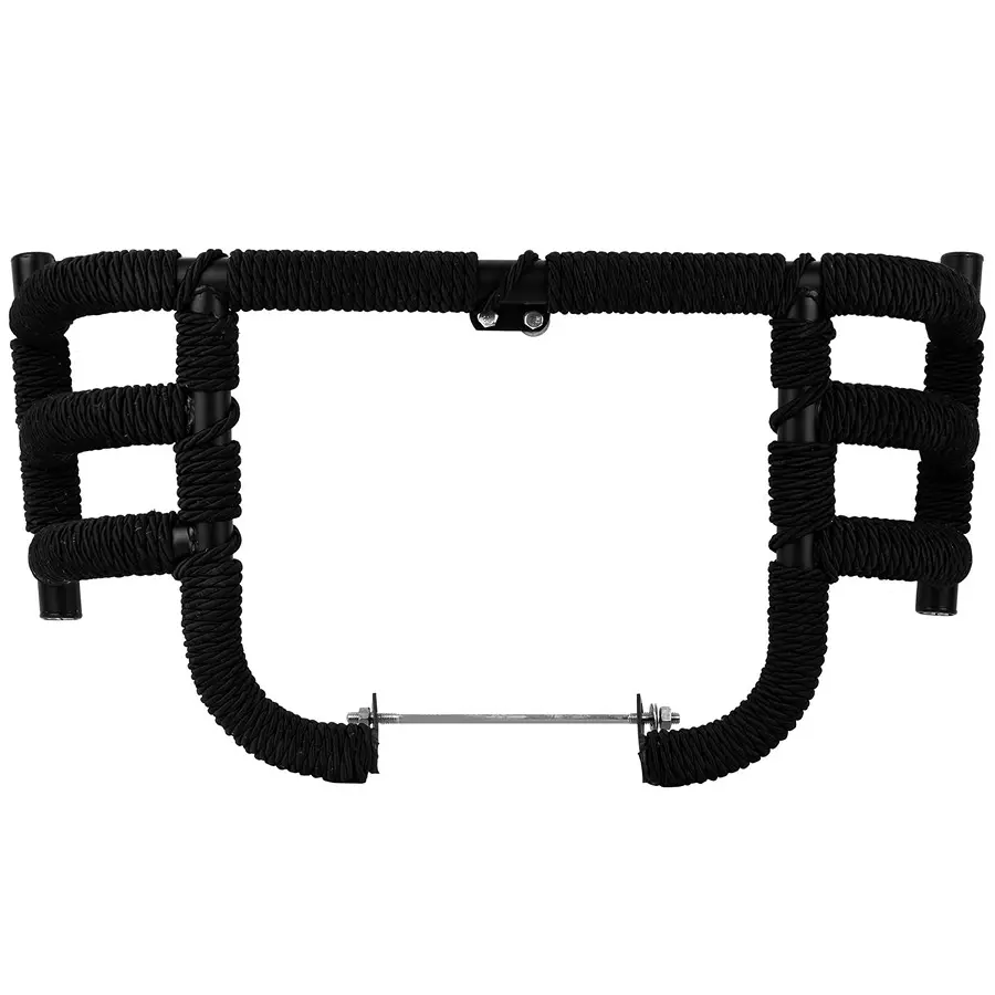 Allextreme Leg Guard Stainless Steel Black Color with Wrapped Rope for Reborn & Meteor, EXLGPU1