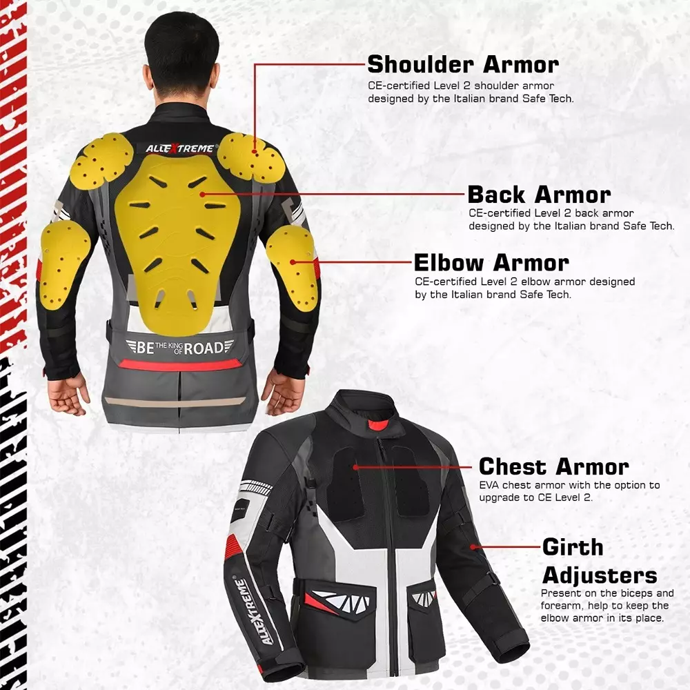 allextreme-rally-unisex-motorcycle-riding-jacket-polyester-and-mesh-fabric-with-back-elbow-shoulder-ce-level-2-certified-armour-chest-protection-for-bikers-grey-size-m