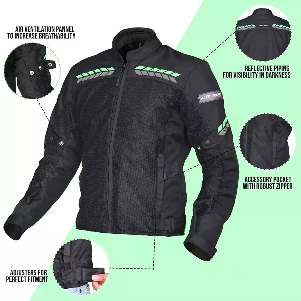 allextreme-speedo-unisex-all-weather-adult-motorcycle-riding-jacket-with-impact-protection-back-elbow-guard-reflective-stickers-and-abrasion-resistance-neon-green-size-l