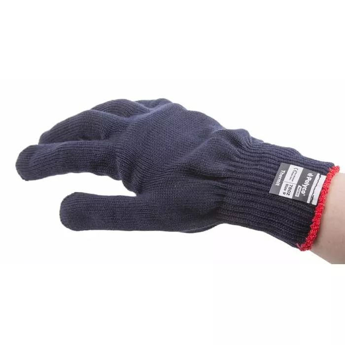 Polyco Healthline Thermit Black Thermal Yarn Thermal Work Gloves Size 9, 7802