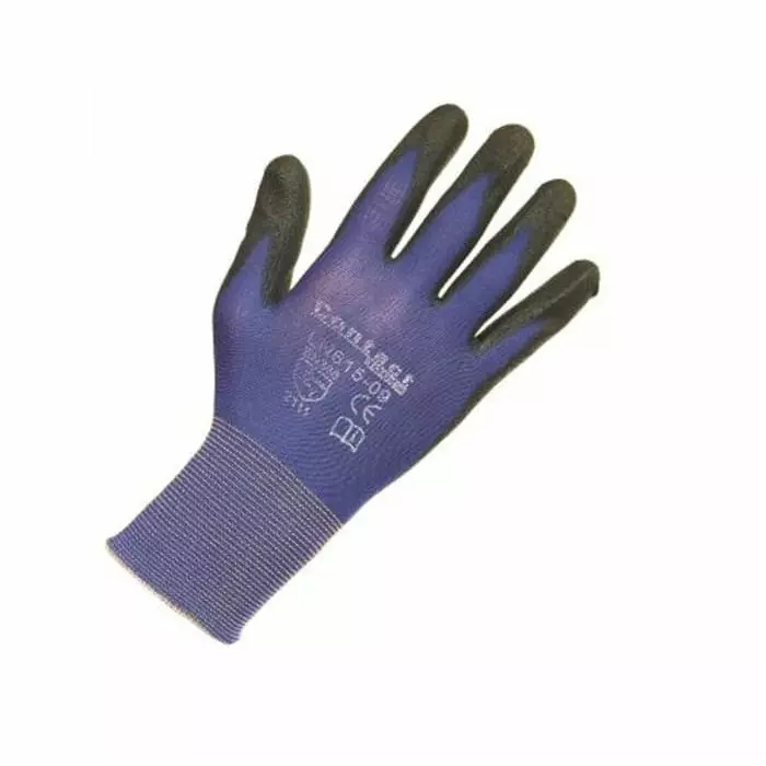 Liscombe Contact Touch Blue Nylon Work Gloves Size 10 Polyurethane Coating, LN615-10