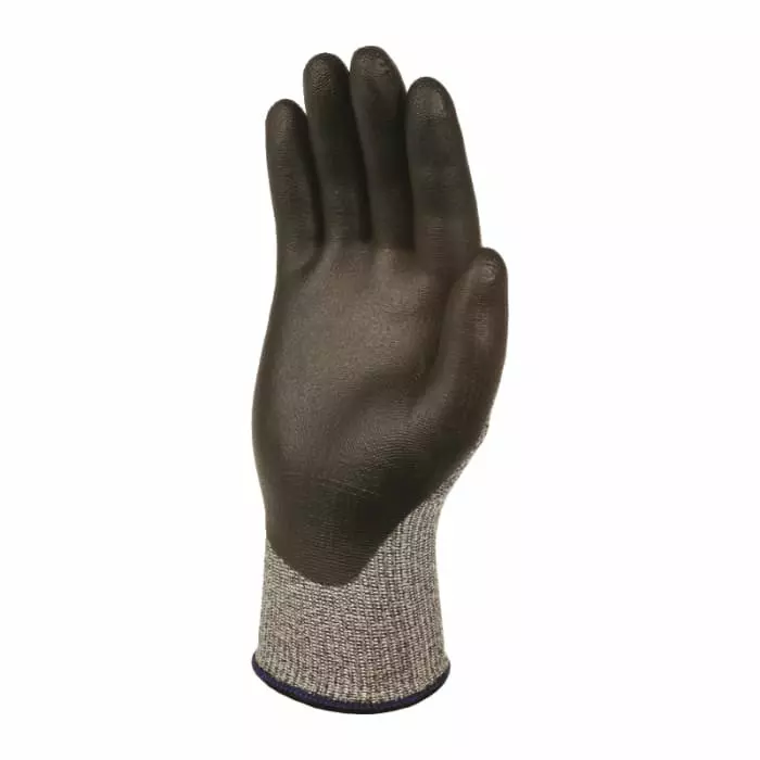 Skytec Skytec Ninja X4 Black Grey Glass Fibre Nylon Cut Resistant Work Gloves Size 9 Bi-Polymer Coating, NINJAX4-L