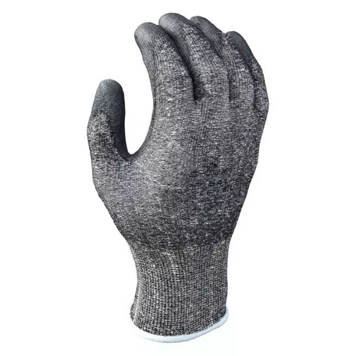 Showa 541 Grey HPPE Cut Resistant Work Gloves Size 6 Polyurethane Coating, SHO5411