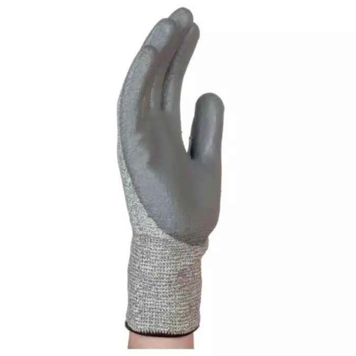 Tornado Electroflex 5 FTR Grey 13 Gauge Mixed Cut Fibre Abrasion Resistant Work Gloves Size 8 Polyurethane Coating, TEF5FTR-08