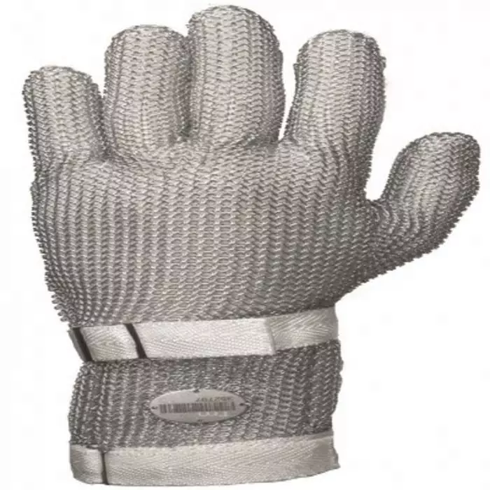 NIROFLEX USA White Stainless Steel Cut Resistant Gloves Size 7 Nitrile Coating, GS0111107000