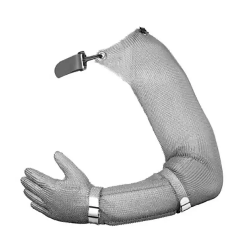 NIROFLEX USA Red Stainless Steel Cut Resistant Gloves Size 8 Nitrile Coating, GS1211200001