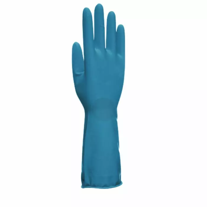 Unigloves UCHG300 Blue Latex Oil Grip Oil Repellent Work Gloves Size 9, UGHG3004B