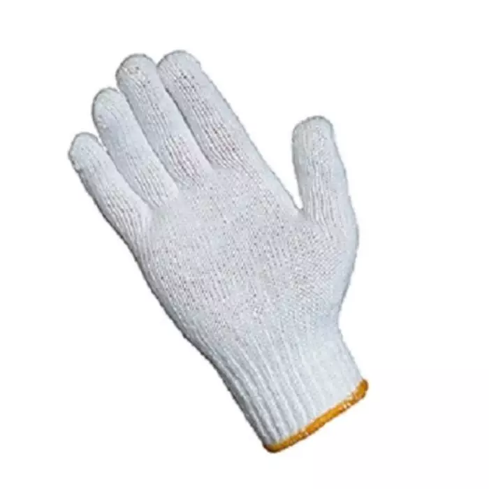 Liscombe White Mixed Fibre Cotton Work Gloves Size 10 Mixed Fibre Coating, 673XL