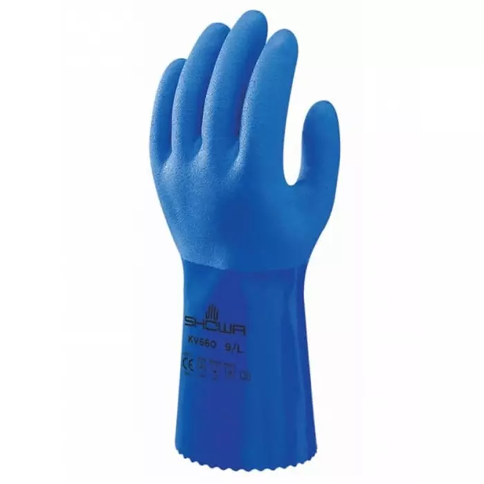 Showa KV660 Blue Kevlar Abrasion Resistant Anti-Slip General Purpose Good Dexterity Tear Resistant Gloves Size 9, SHOKV6603