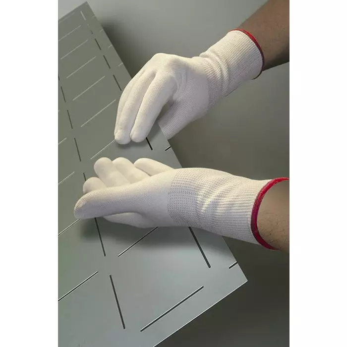 Showa Duracoil Grey HPPE Polyester Cut Resistant Work Gloves Size 7 Latex Foam Coating, SHO3462