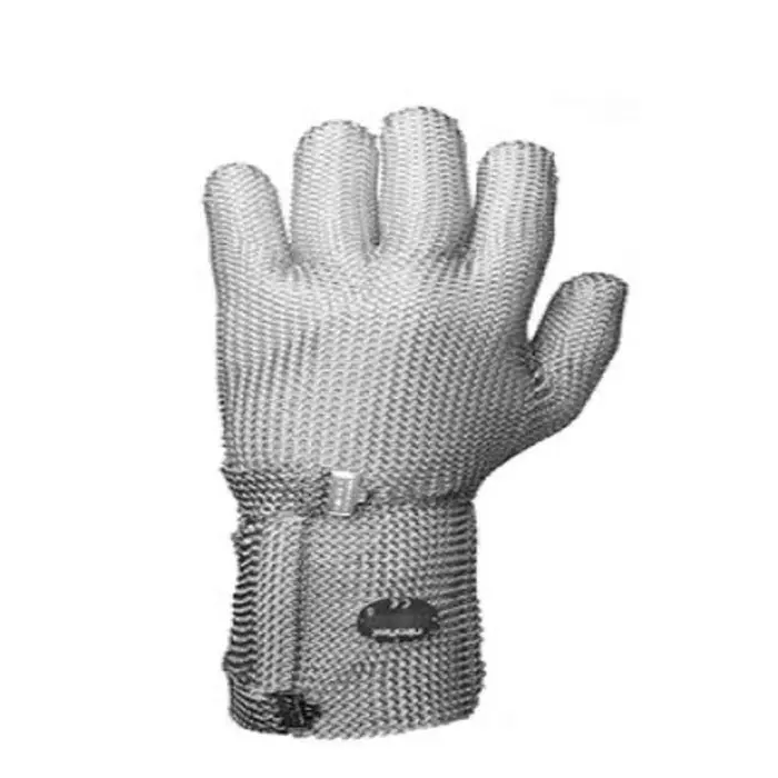 NIROFLEX USA White Stainless Steel Cut Resistant Gloves Size 7 Nitrile Coating, GS 381 110 8000