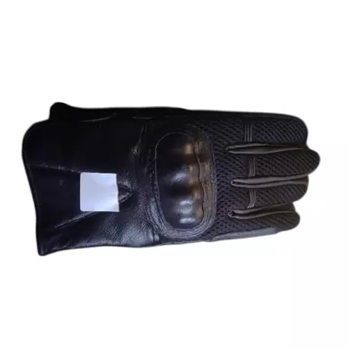 Allextreme Full Finger Riding Gloves Breathable Mesh Black Color Size L with Hard Knuckle Shells for Bike Racing, Cycling, Climbing, MCS21BLKL