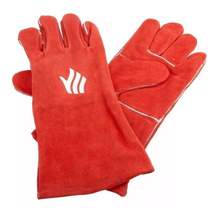 Polyco Healthline Red Leather Gloves Size 9, LW93/L