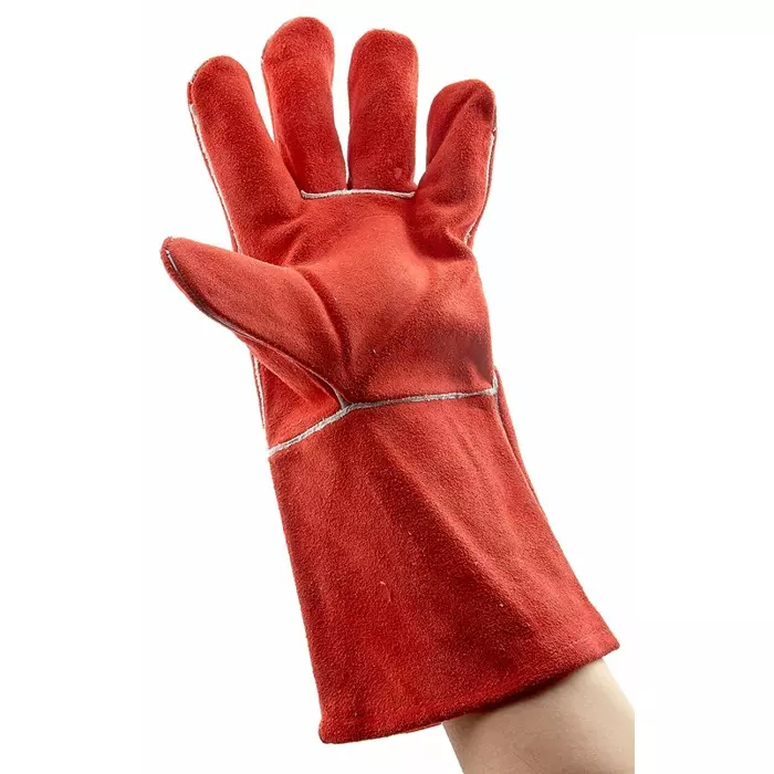 Polyco Healthline Red Leather Gloves Size 9, LW93/L