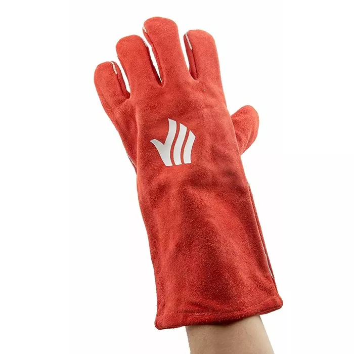 Polyco Healthline Red Leather Gloves Size 9, LW93/L