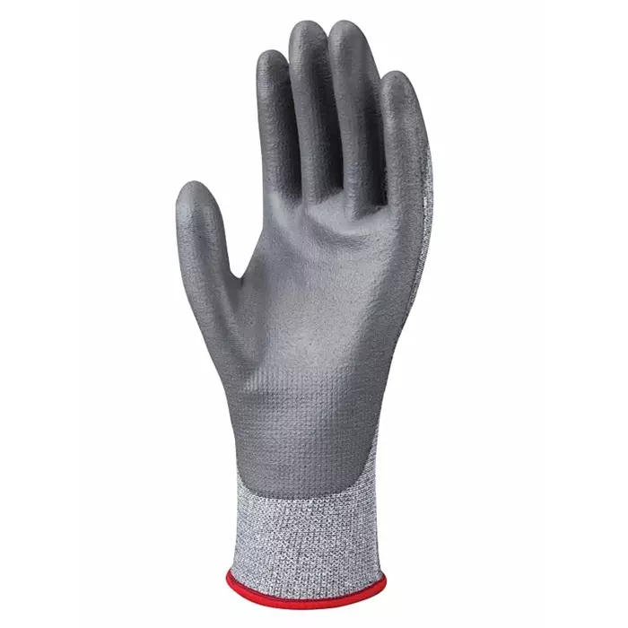 Showa Duracoil Grey HPPE Polyester Cut Resistant Work Gloves Size 9 Polyurethane Coating, SHO5464