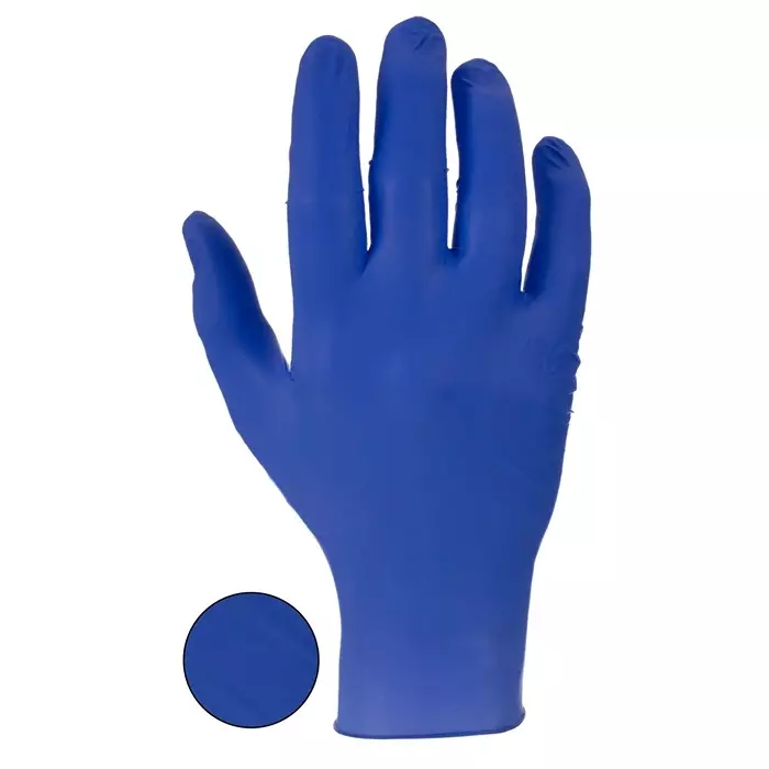 Polyco Healthline Indigo Purple Powder-Free Nitrile Disposable Gloves Size L 100 per Pack, MFNP100/03 (Pack of 100)