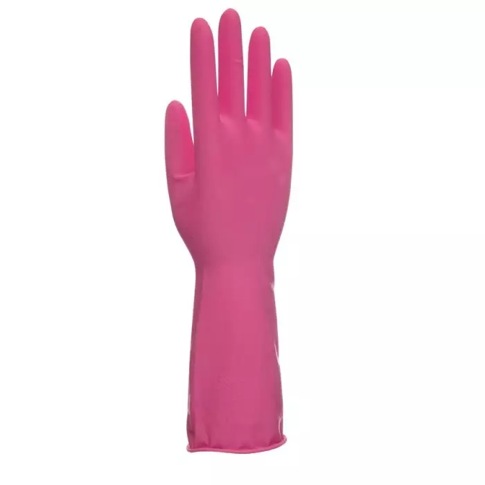 Unigloves UCHG300 Pink Latex Oil Grip Oil Repellent Work Gloves Size 8, UGHG3003P