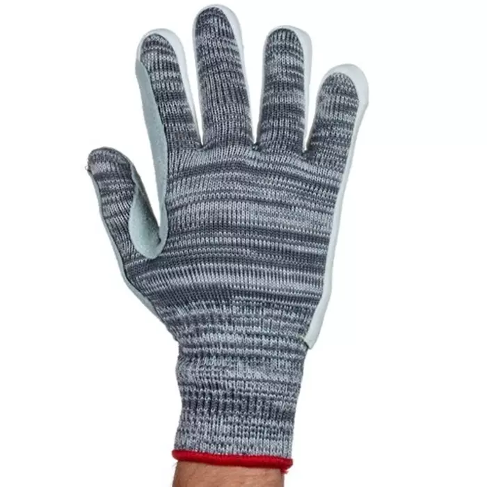 Tornado Aquaglass Grey Yarn Cut Resistant Cut Resistant Gloves Size 9 Leather Coating, TAG9-09