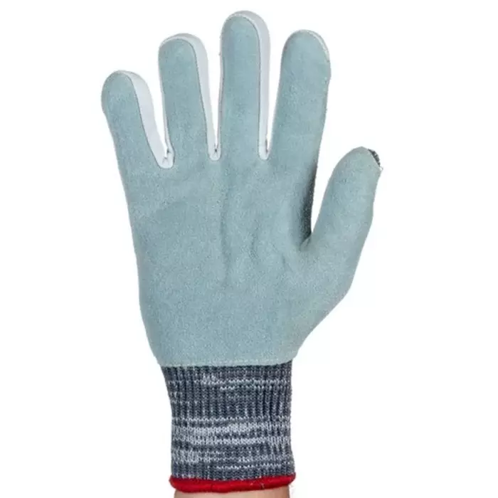 Tornado Aquaglass Grey Yarn Cut Resistant Cut Resistant Gloves Size 9 Leather Coating, TAG9-09