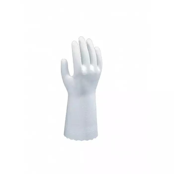 Showa BO700R White PVC Chemical Resistant Work Gloves Size L PVC Coating, SHO7003
