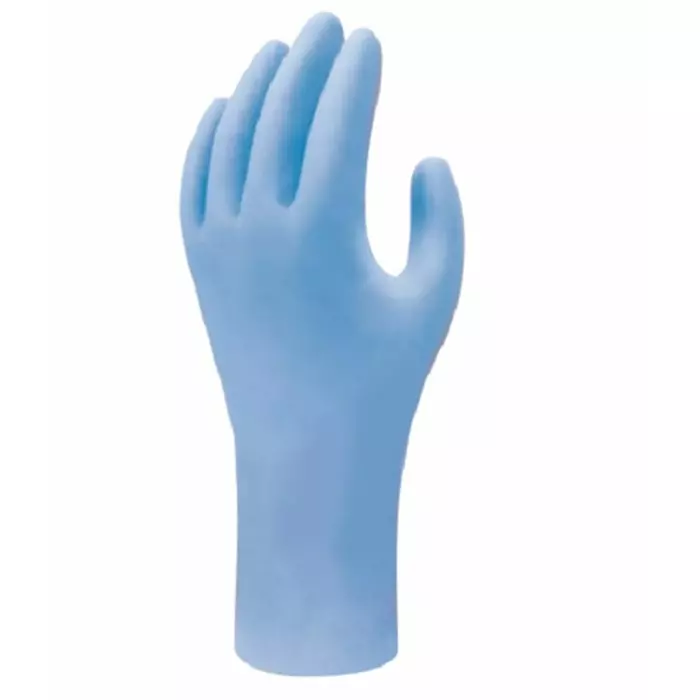 Showa Blue Powder-Free Nitrile Disposable Gloves Size L 100 per Pack, SHO75003 (Pack of 100)