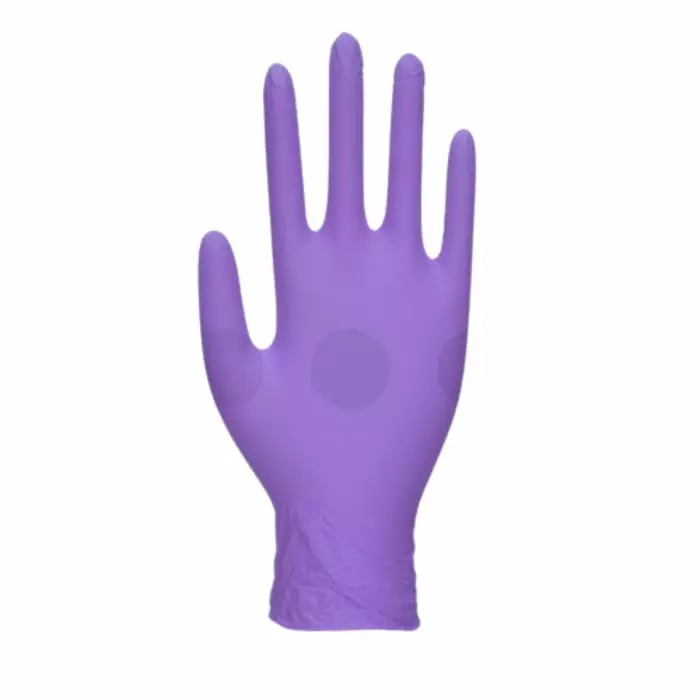 Unigloves GM006 Purple Nitrile Chemical Resistant Work Gloves Size 8, GM0063 (Pack of 100)