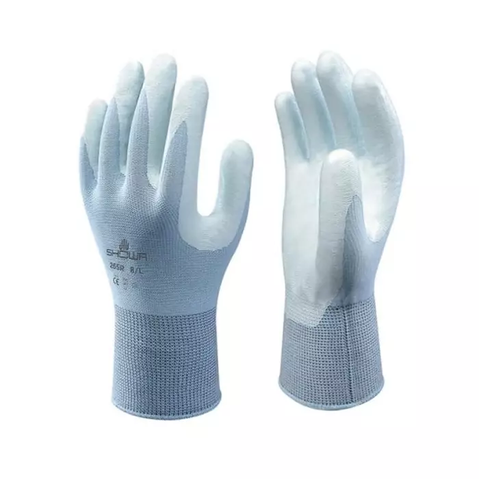 Showa 265R Blue Nylon Abrasion Resistant Anti-Slip General Purpose Good Dexterity Tear Resistant Gloves Size 9, SHO2654