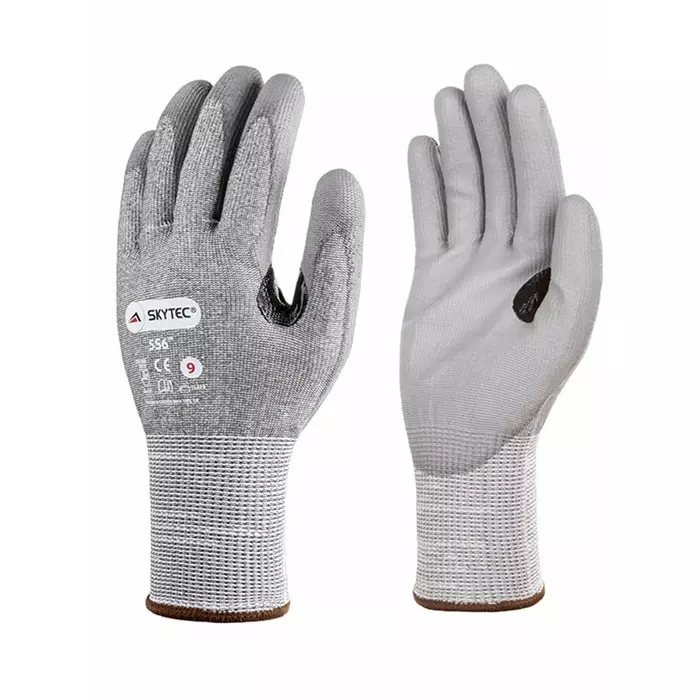 Skytec Skytec SS6 Grey Nylon Cut Resistant Gloves Size 7 Polyurethane Coating, SKY00101