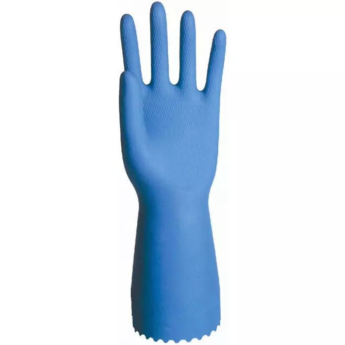 Polyco Healthline Optima Blue Latex Chemical Resistant Work Gloves Size 9.5 Latex Coating, 426 (Pack of 3 Pairs)