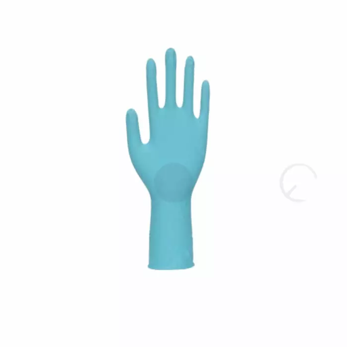 Unigloves GA010 Blue Nitrile Chemical Resistant Work Gloves Size 8, GA0103 (Pack of 50)