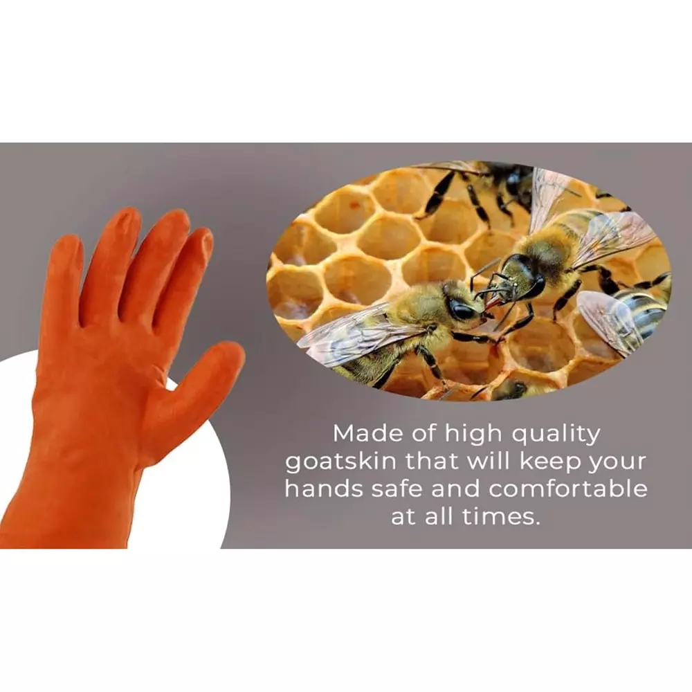 generic-bee-keeping-gloves-natural-latex-rubber-orange-standard-for-bee-honey-keeping-pack-of-2-pairs