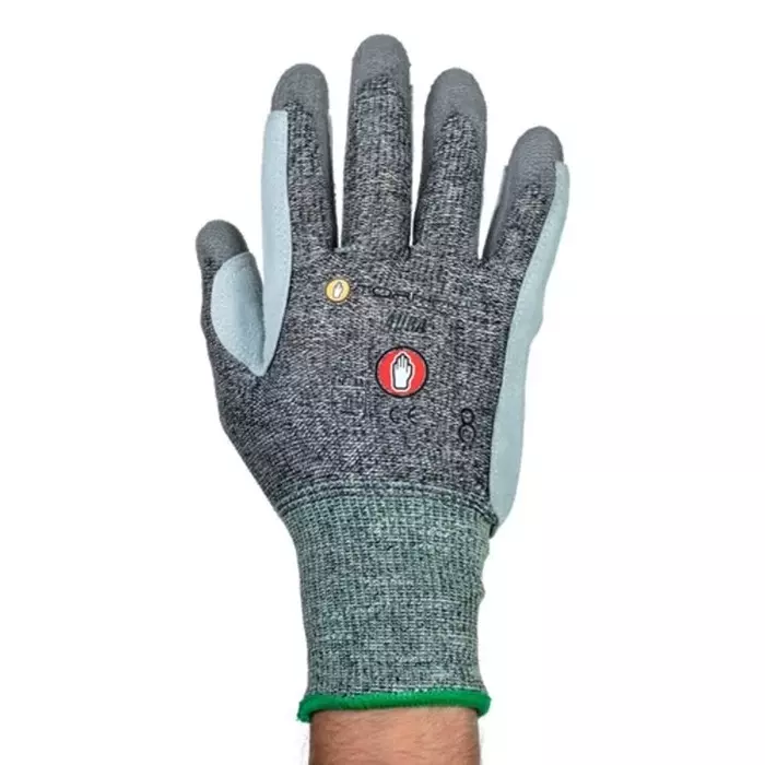 Tornado Aura Grey Yarn Cut Resistant Cut Resistant Gloves Size 10 Polyurethane Coating, AUR01-10