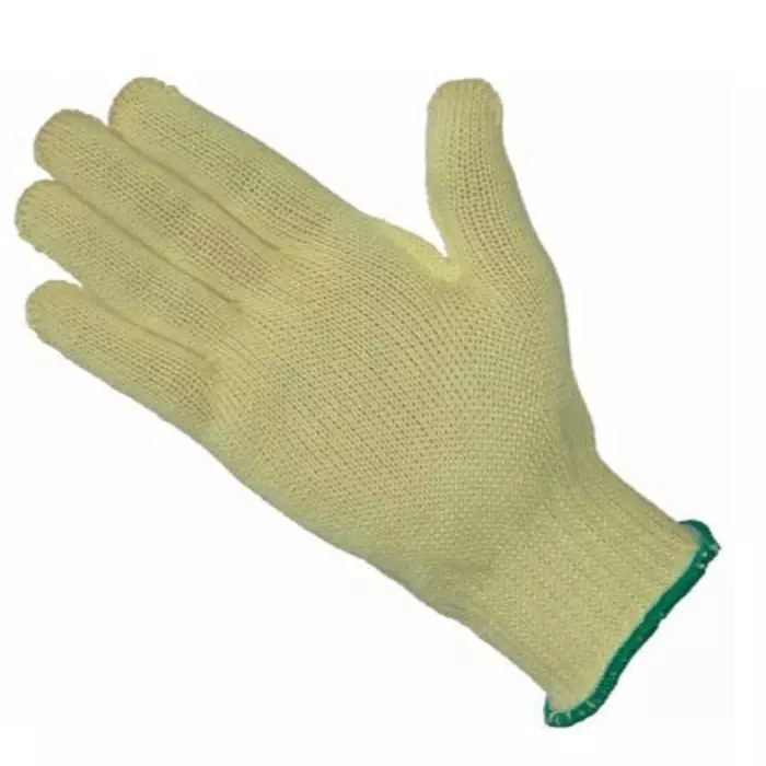 Liscombe White Para-aramid Cut Resistant Cut Resistant Gloves Size 10 Heavyweight Hi-Cut Kevlar Coating, LN639-10
