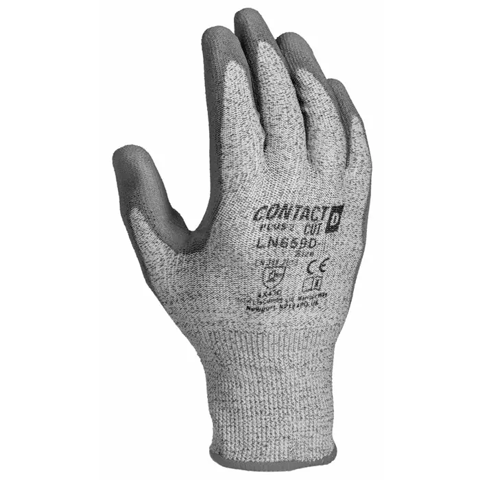 Liscombe Contact Cut D Yellow HPPE/Nylon/Glass Cut Resistant Gloves Size 10 Polyurethane Coating, LN659-10