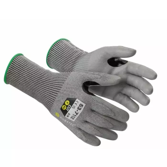 Tilsatec 53-7112 Grey Yarn Cut Resistant Work Gloves Size 10 Nitrile Coating, 53-7112/10