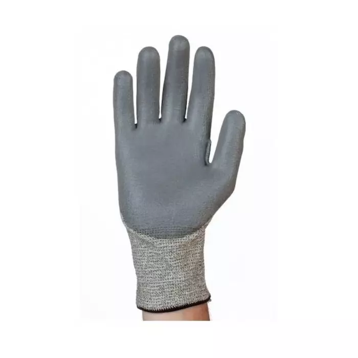 Tornado Electroflex 5 FTR Grey 13 Gauge Mixed Cut Fibre Abrasion Resistant Work Gloves Size 9 Polyurethane Coating, TEF5FTR-09