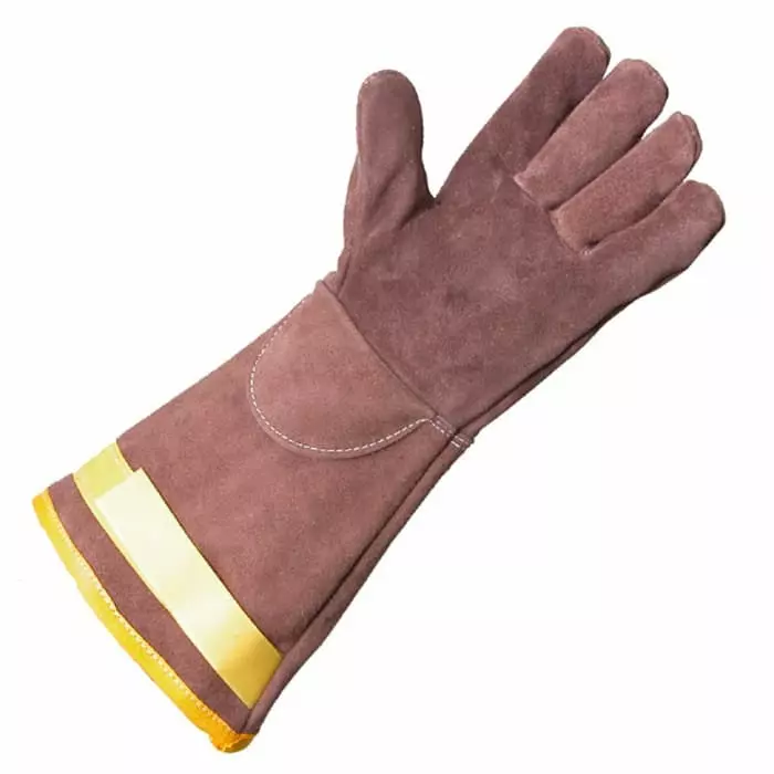 Liscombe Brown Leather Safety Work Gloves, L5-316-V